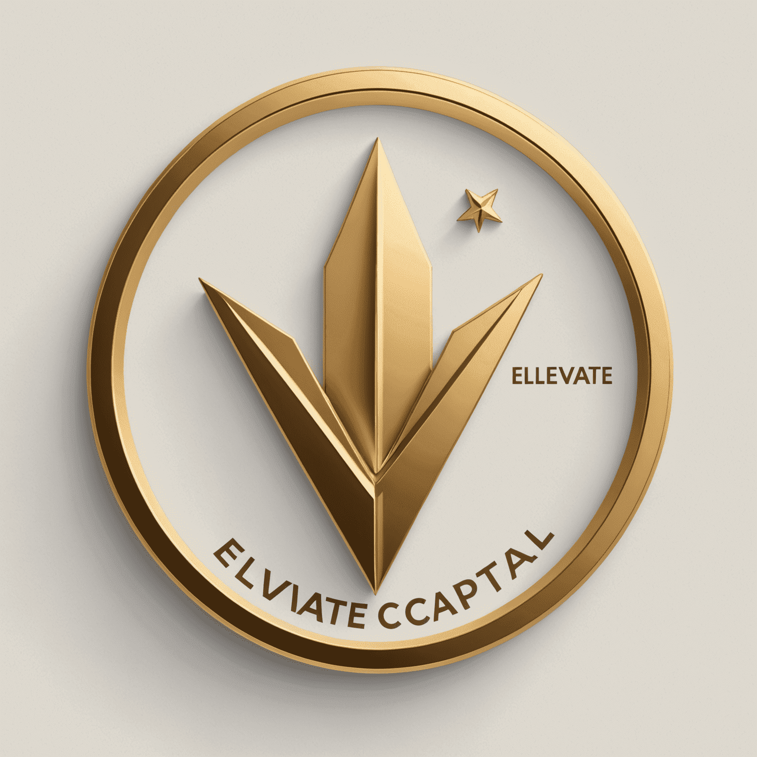 Elevate Capital logo featuring a stylized upward arrow and gold coin, symbolizing financial growth