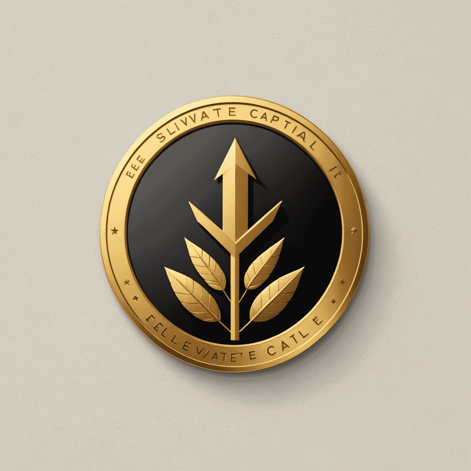Elevate Capital logo featuring a stylized upward arrow and gold coin, symbolizing financial growth