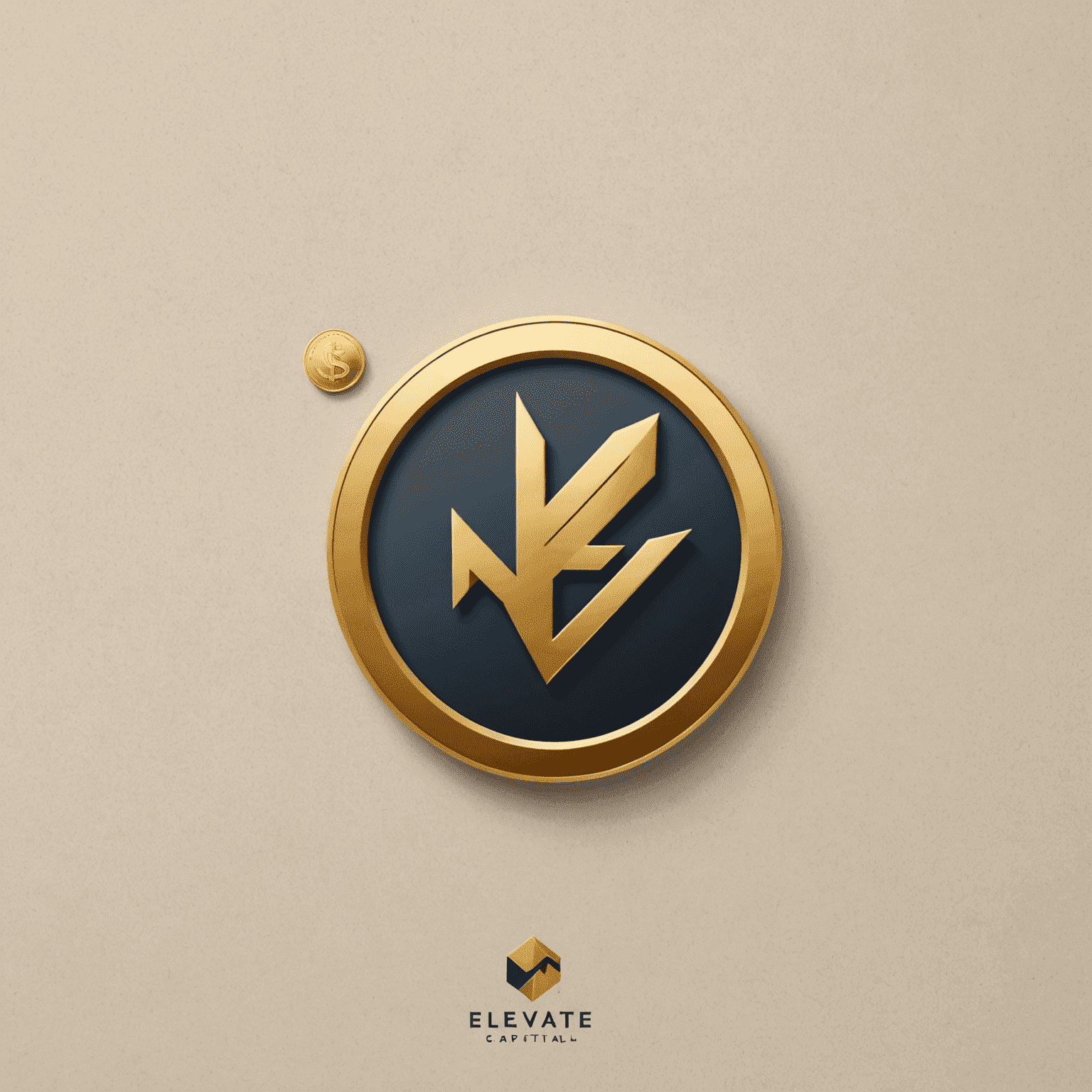 Elevate Capital logo featuring a stylized upward arrow and gold coin, symbolizing financial growth