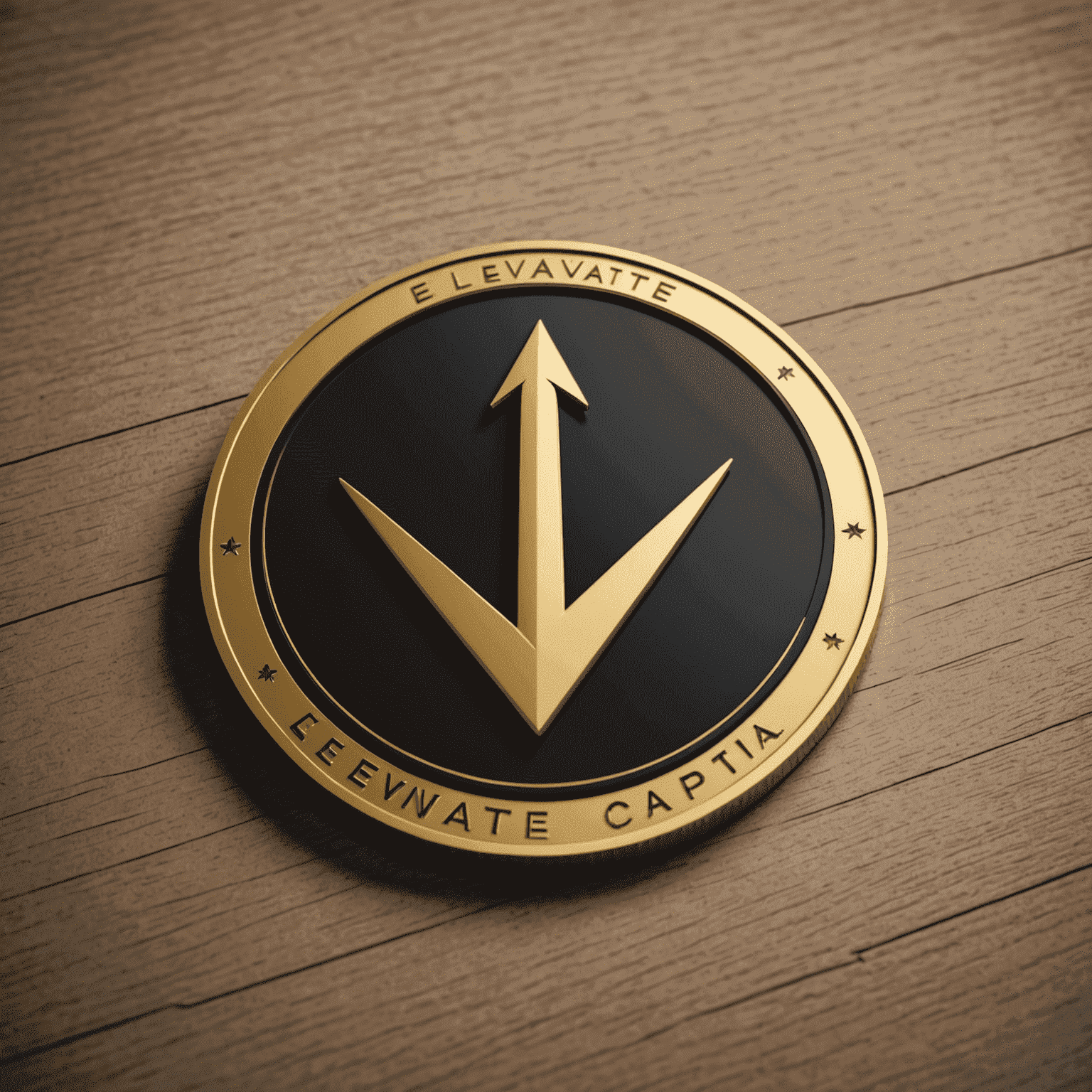 Elevate Capital logo featuring a stylized upward arrow and gold coin, symbolizing financial growth